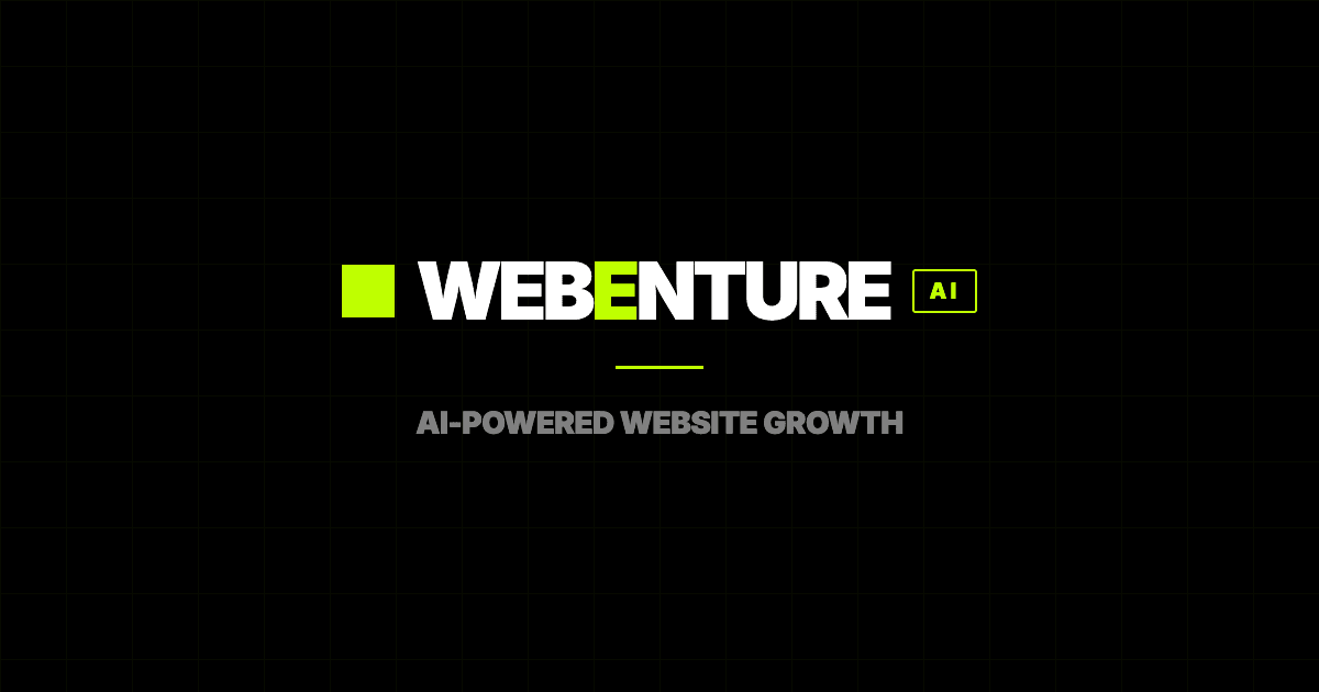WebEnture goal-first website audit and Growth Roadmap screenshot